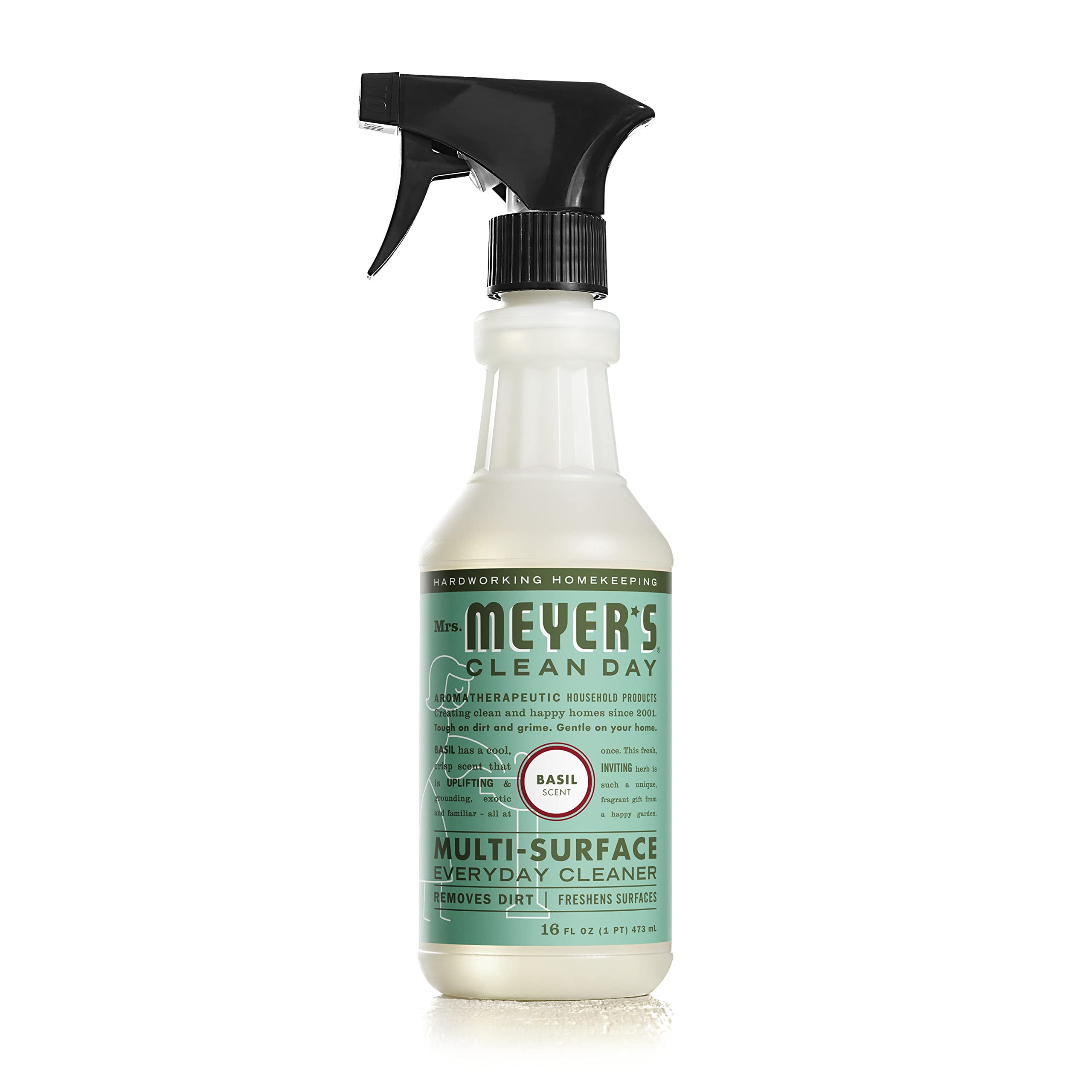 Mrs Meyers Clean Day Multi-Surface Everyday Cleaner, Basil 16 oz (Pack of 6)