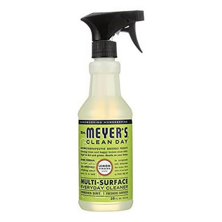 Mrs. Meyers Clean Day Multi-Surface Spray, Lemon Verbena 16 oz (Pack of 6)
