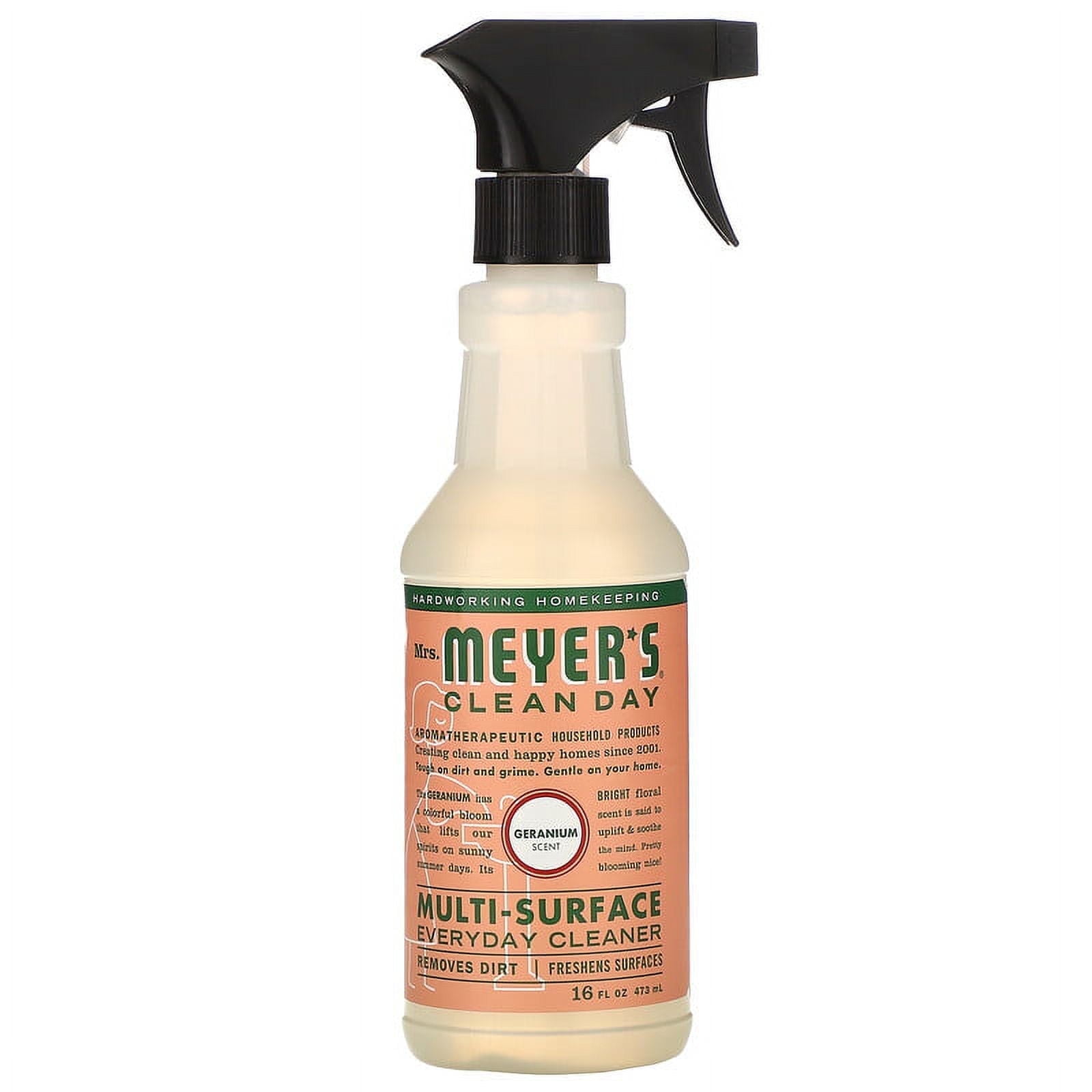 Mrs. Meyers Clean Day, Muti-Surface Everyday Cleaner, Geranium Scent, 16 fl oz (473 ml) Pack of 3