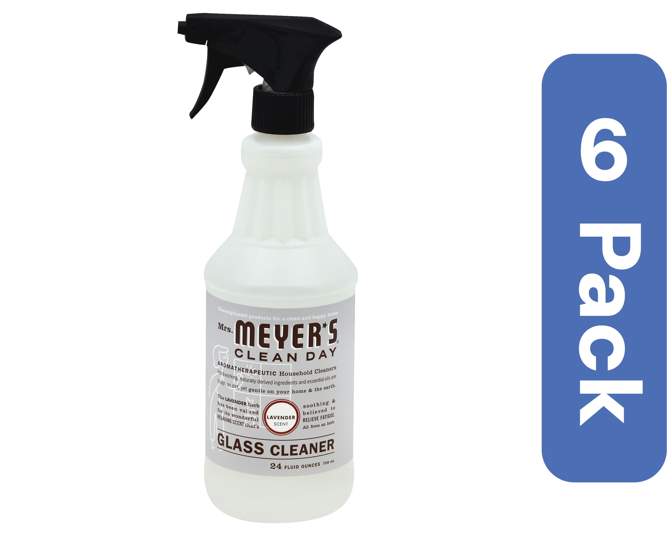 Mrs. Meyers Clean Day Window Spray Lavender 24 Ounce (Pack Of 6)