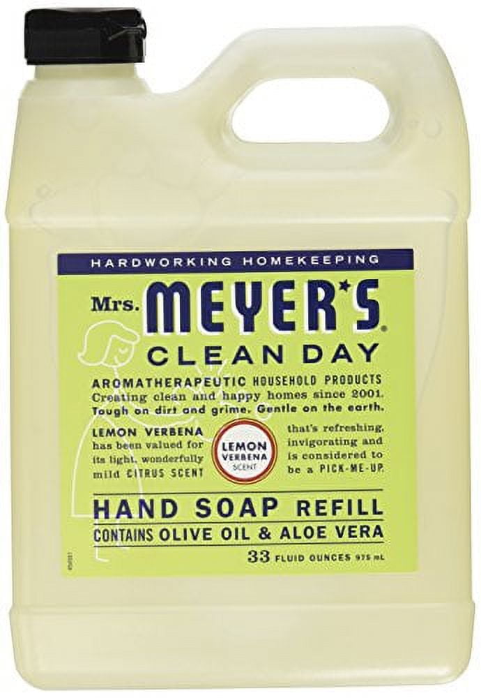 MRS. MEYER'S CLEAN DAY Mrs. Meyers Liquid Hand Soap Refill Lemon Verbena 33 Ounces