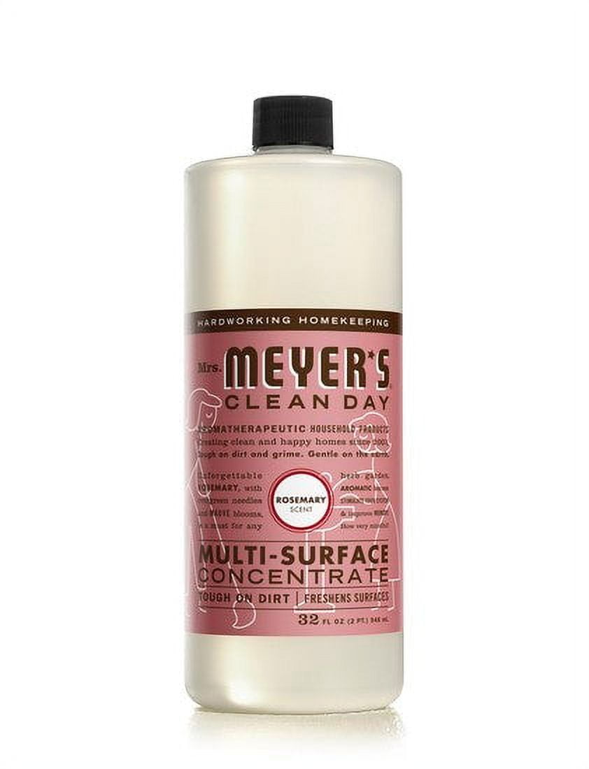 Mrs. Meyers Multi-Surface Cleaner Concentrate, Use To Clean Floors, Tile, Counters, Rosemary, 32 Fl. Oz