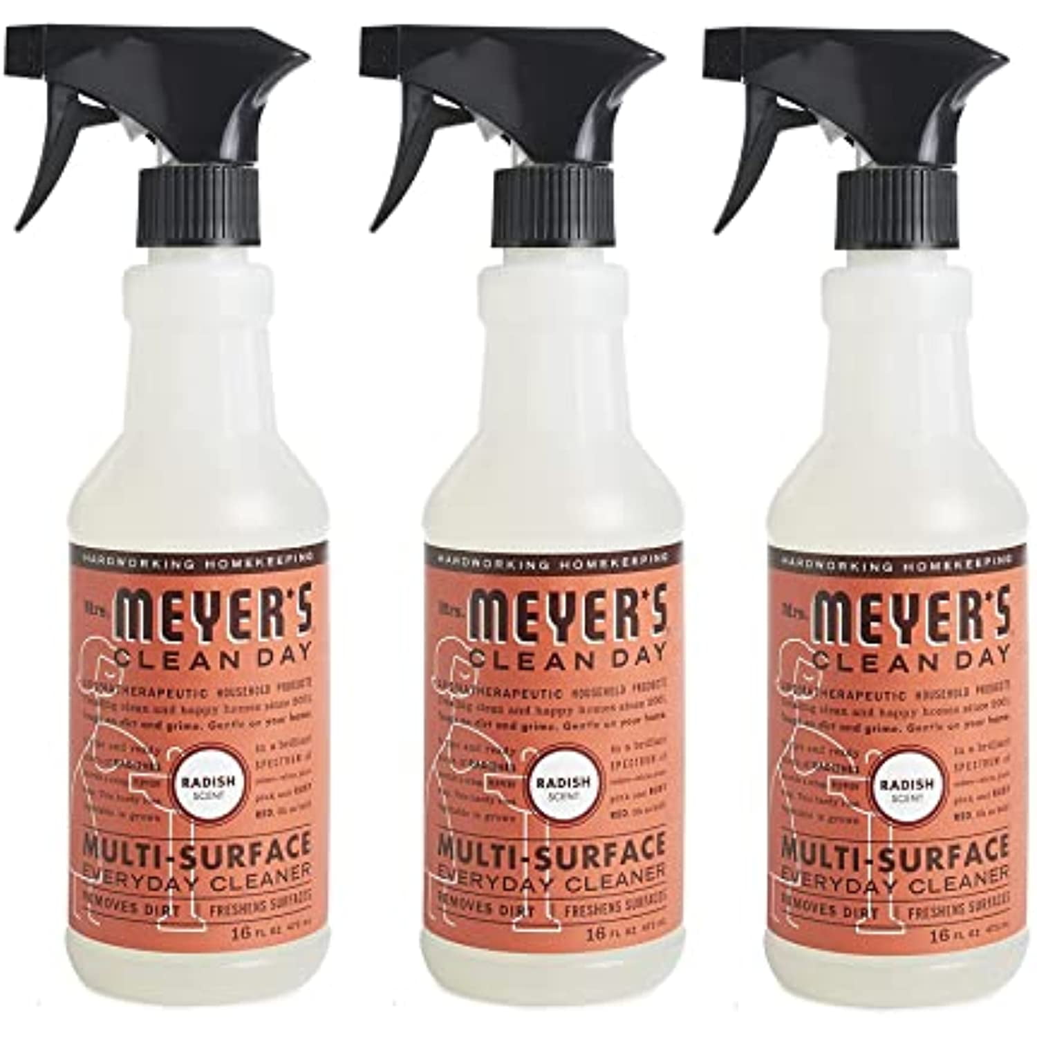 Mrs. Meyers MultiSurface Cleaner Radish, 16 Oz (Pack 3)
