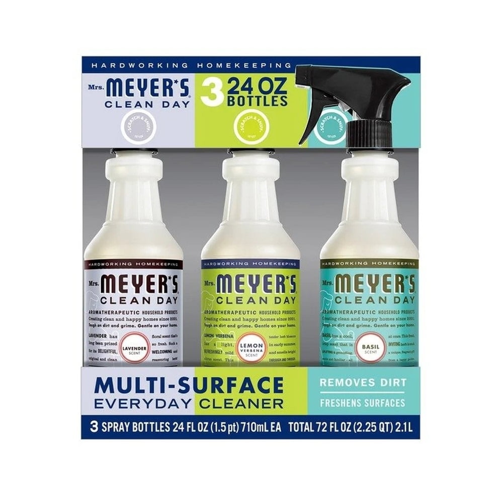 Mrs. Meyers Multi-Surface Cleaner Variety Pack 24 Fluid Ounce (Pack of 3)