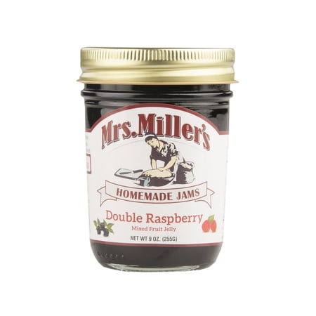Mrs. Miller's Homemade Double Raspberry Jelly, 3-Pack 9 oz. Jars