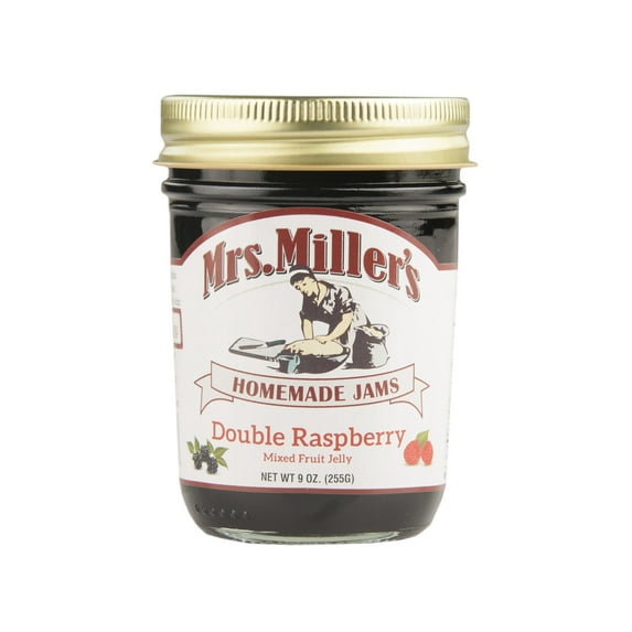 Mrs. Miller's Homemade Double Raspberry Jelly, 3-Pack 9 oz. Jars