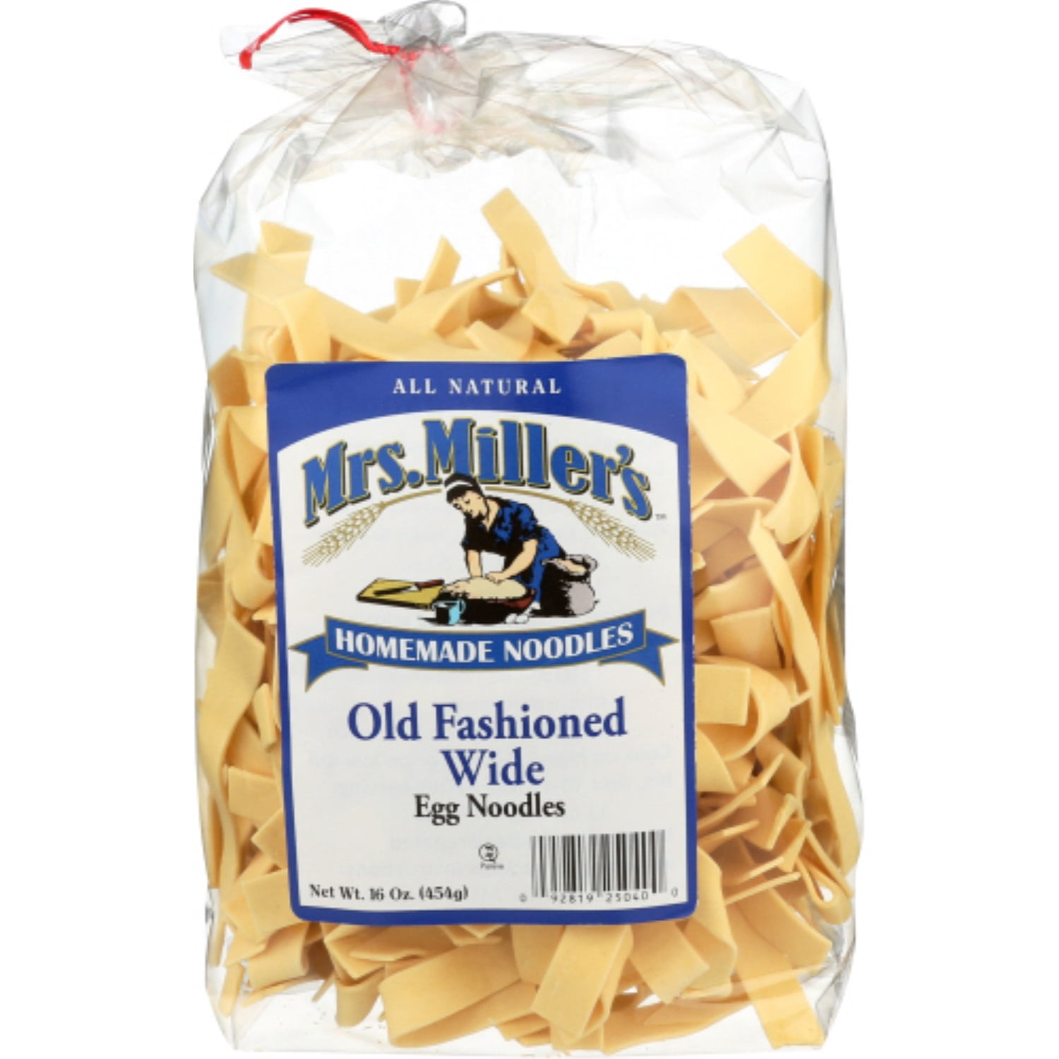 Mrs. Miller's Homemade Egg Noodles, All Natural Amish Pasta, 16 ounce, Wide Width