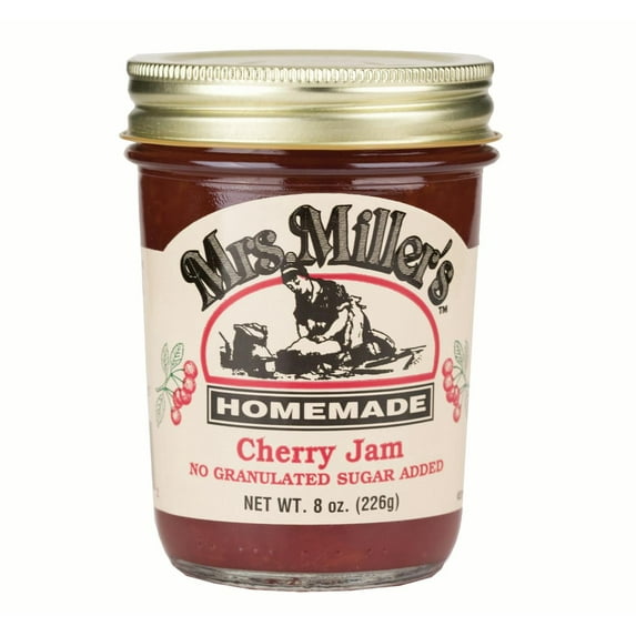 Mrs. Miller's Homemade No Sugar Cherry Jam, 2-Pack 8 oz. Jars