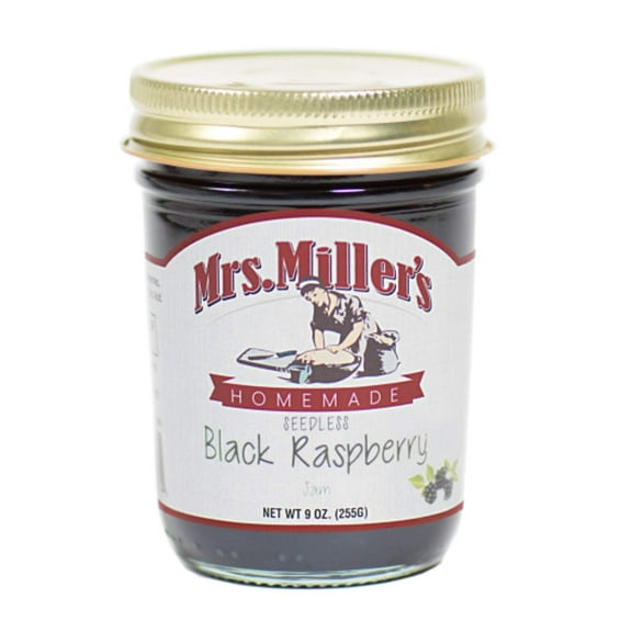 Mrs. Miller's Homemade Seedless Jam, Black Raspberry, 9 OZ Pack -3
