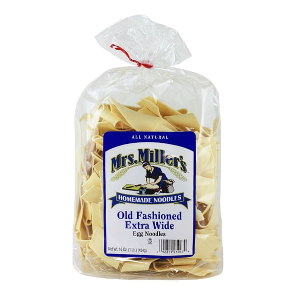 Mrs. Miller's Old Fashioned Extra Wide Egg Noodles 16 oz. Bag (3 Bags)