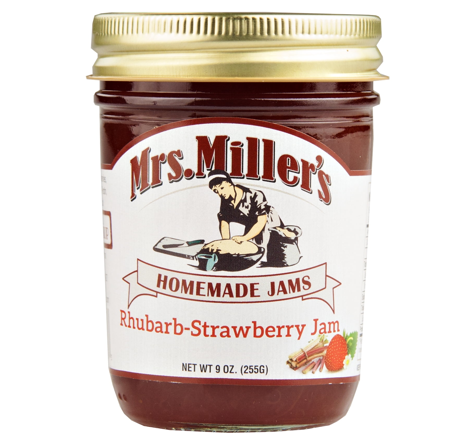 Mrs. Miller's Rhubarb Strawberry Jam, 9 OZ Pack - 3