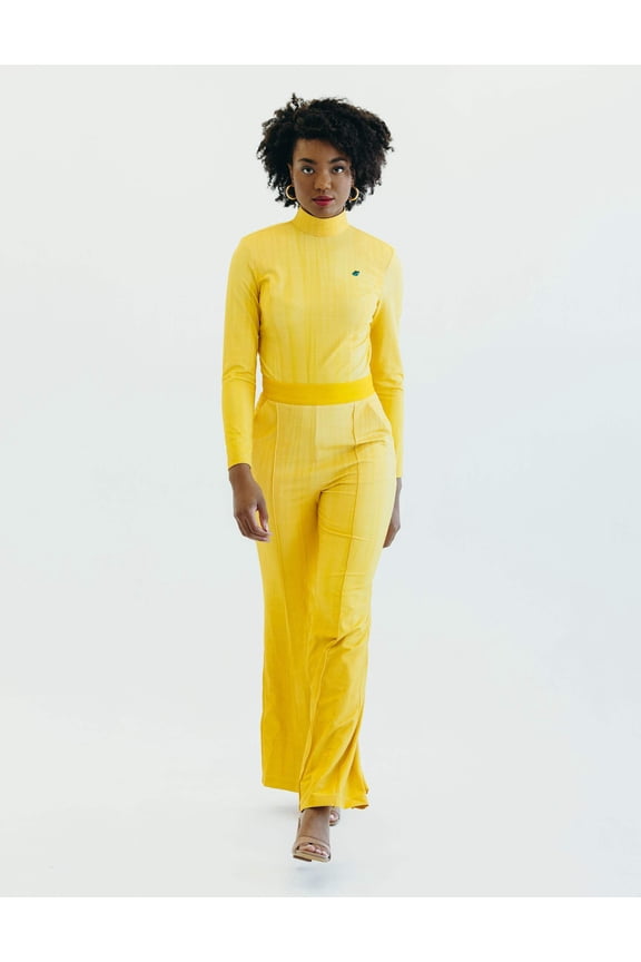 Long-Sleeve Athleisure Canary Yellow, Milano Jumpsuit (Women's)