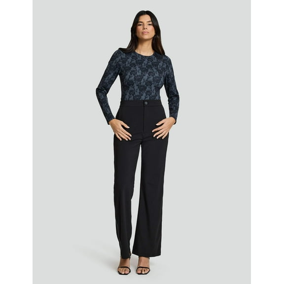 Mrs Momma Bear Long-Sleeve Crew-Neck Athleisure Black, Luxe Black Widow Bodysuit (Women's)