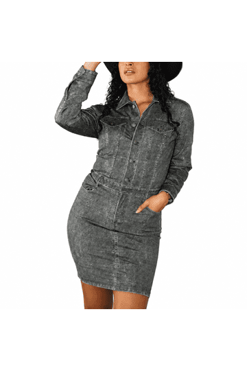 Denim Midi Dresses for Women