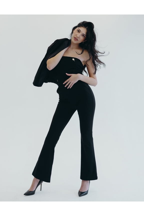 Strapless Athleisure Evening Black, Look at Me Jumpsuit (Women's)