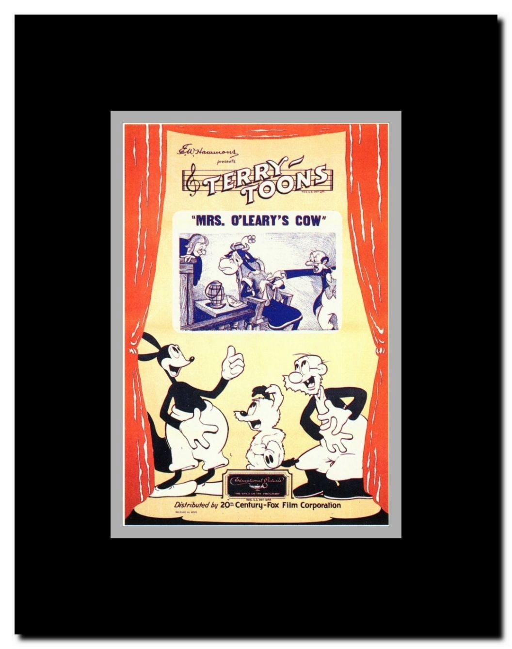Mrs. O'Leary's Cow Framed Movie Poster