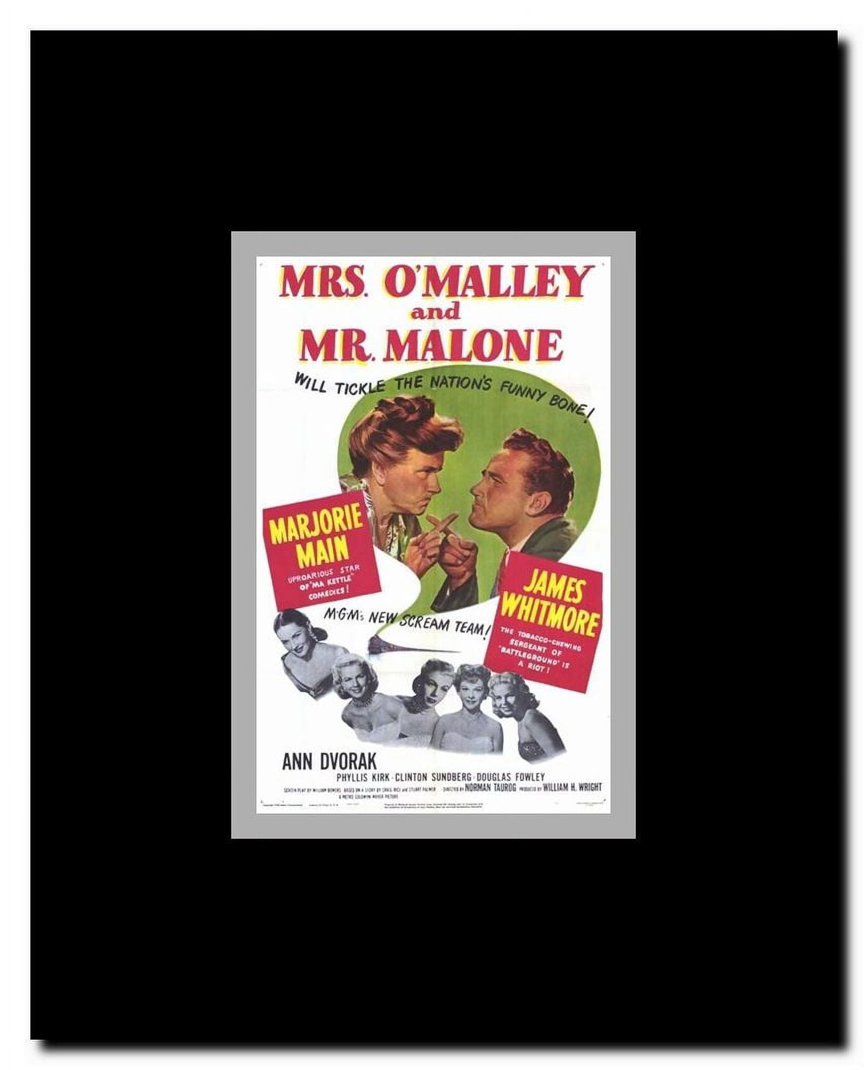 Mrs. O'Malley and Mr. Malone Framed Movie Poster
