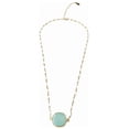 thumbnail image 1 of Mrs. Parker Endless Summer Chalcedony Necklace in Gold, 1 of 4