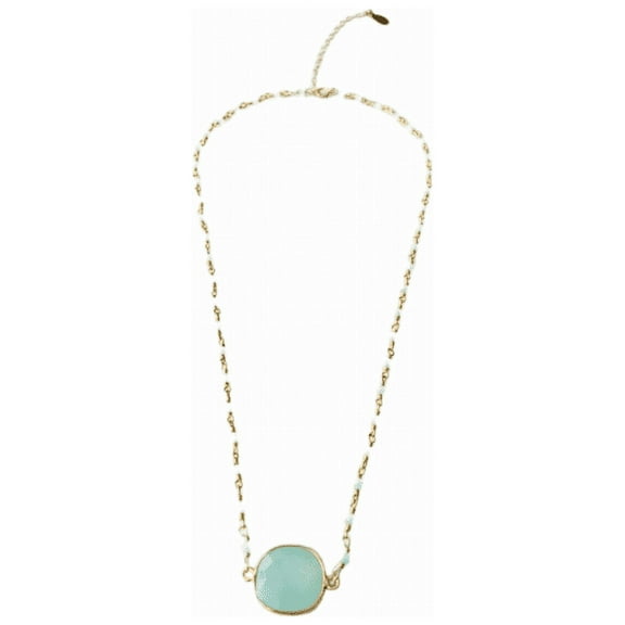 Mrs. Parker Endless Summer Chalcedony Necklace in Gold