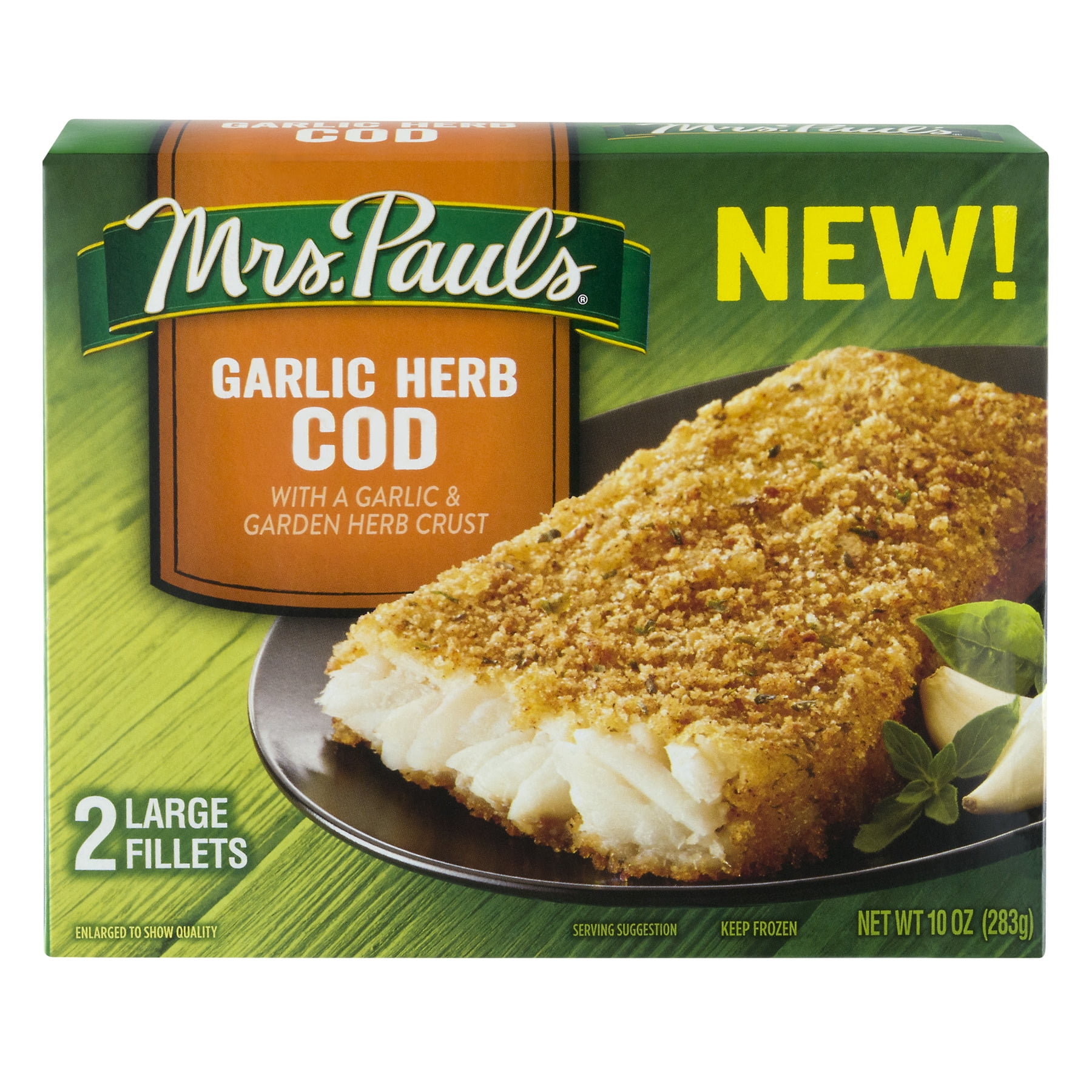 Mrs. Pauls Garlic Herb Cod Fillets 2 CT2.0 CT