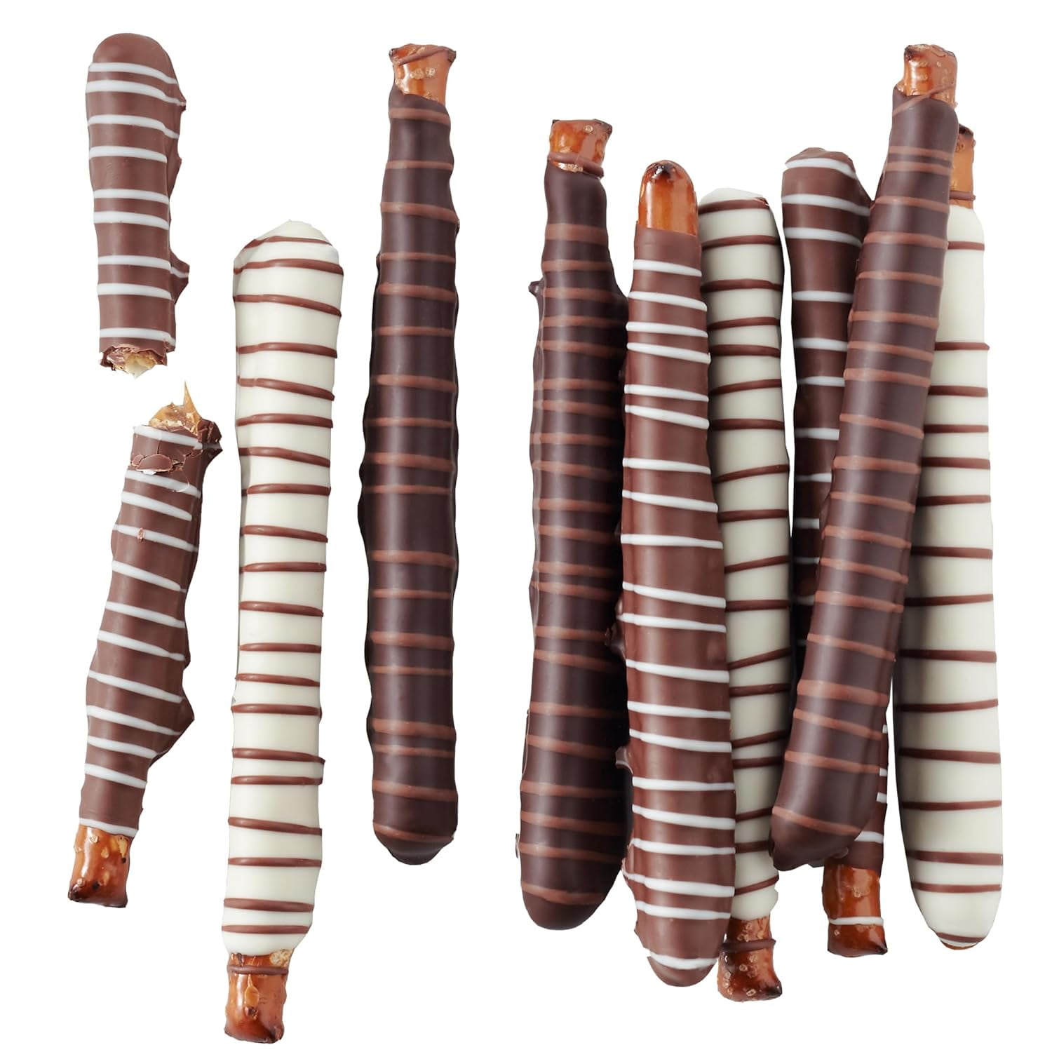 Mrs Prindables Chocolate and Caramel Dipped Pretzels 10 Piece