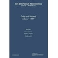 thumbnail image 1 of Mrs Proceedings Gan and Related Alloys 1999: Volume 595, (Paperback), 1 of 1