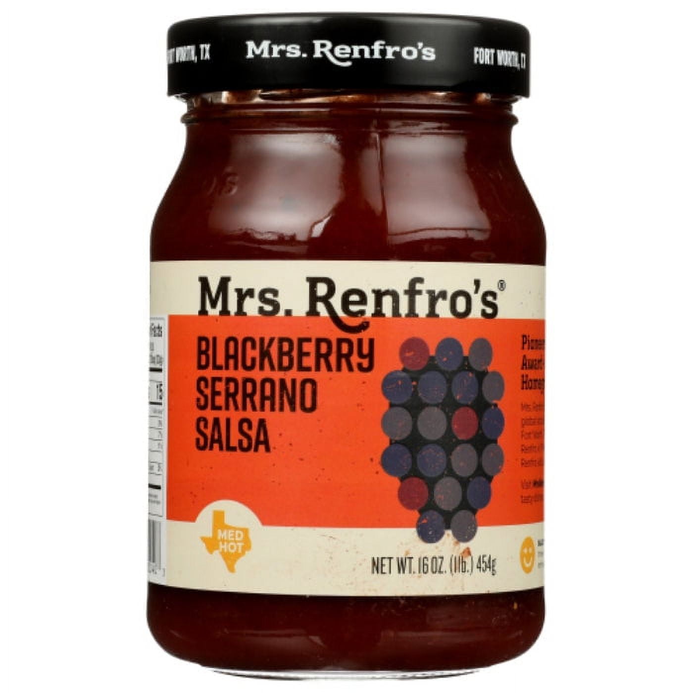 Mrs. Renfro's Blackberry Serrano Salsa 16 oz (Pack of 6)