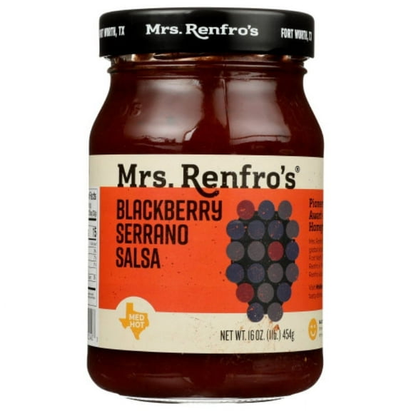 Mrs. Renfro's Blackberry Serrano Salsa 16 oz (Pack of 6)
