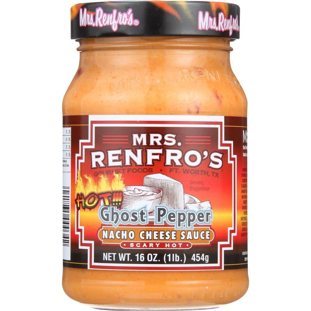 Mrs. Renfro's Ghost Pepper Scary Hot Nacho Cheese Sauce, 16 Oz (Pack Of 6)