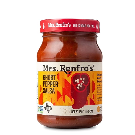 Mrs. Renfro's Gourmet Salsas Ghost Pepper Salsa - 16 oz Pack of 2