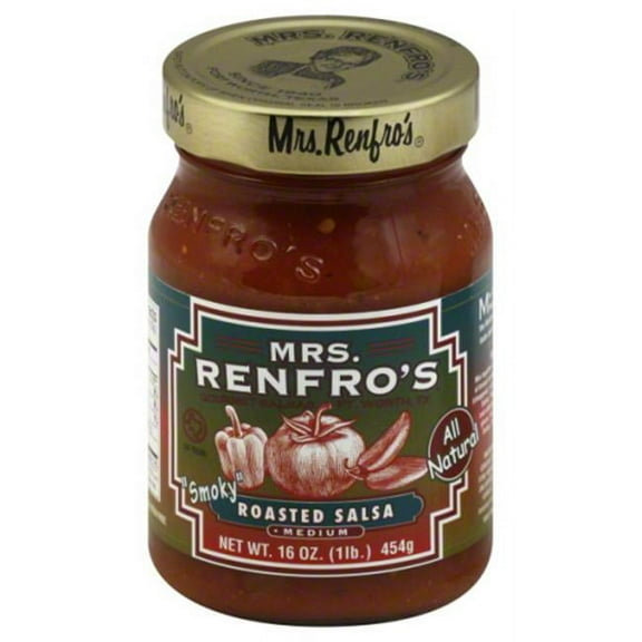 Mrs. Renfros Medium Roasted Salsa, 16 oz, - Pack of 6