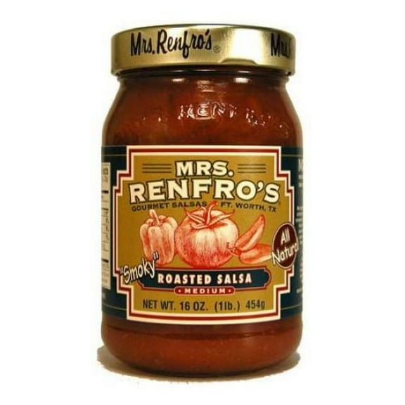 Mrs Renfros Roasted Salsa, 16 Ounce -- 6 per case.