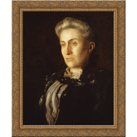 Mrs Richard Day 24x20 Gold Ornate Wood Framed Canvas Art by Thomas Eakins