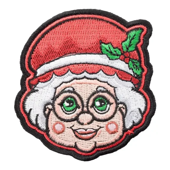 Mrs. Santa Claus Christmas Patch, Holiday Patches