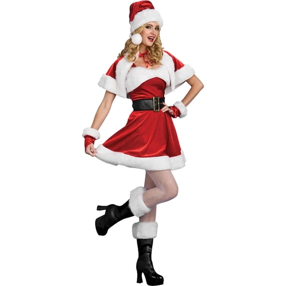 Mrs. Santa Sassy Helper Women's Fancy-Dress Costume for Adult, S (4-6)