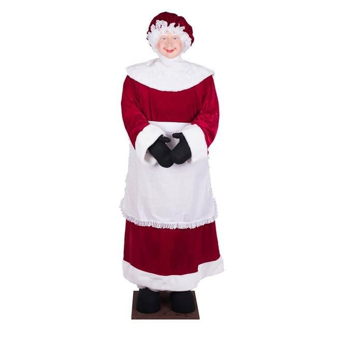 Life-Size Mrs. Claus Winter Plastic Figurine