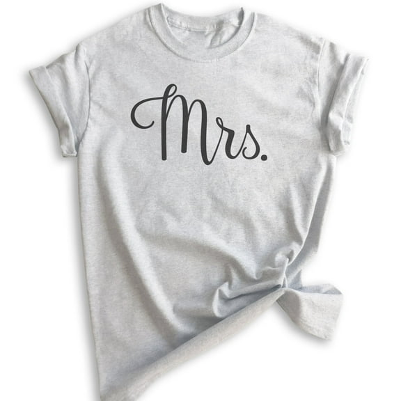 Mrs Shirt, Unisex Women's Shirt, Wife Shirt, Engaged Shirt, Engagement Shirt, Wedding Shirt, Heather Ash, Small