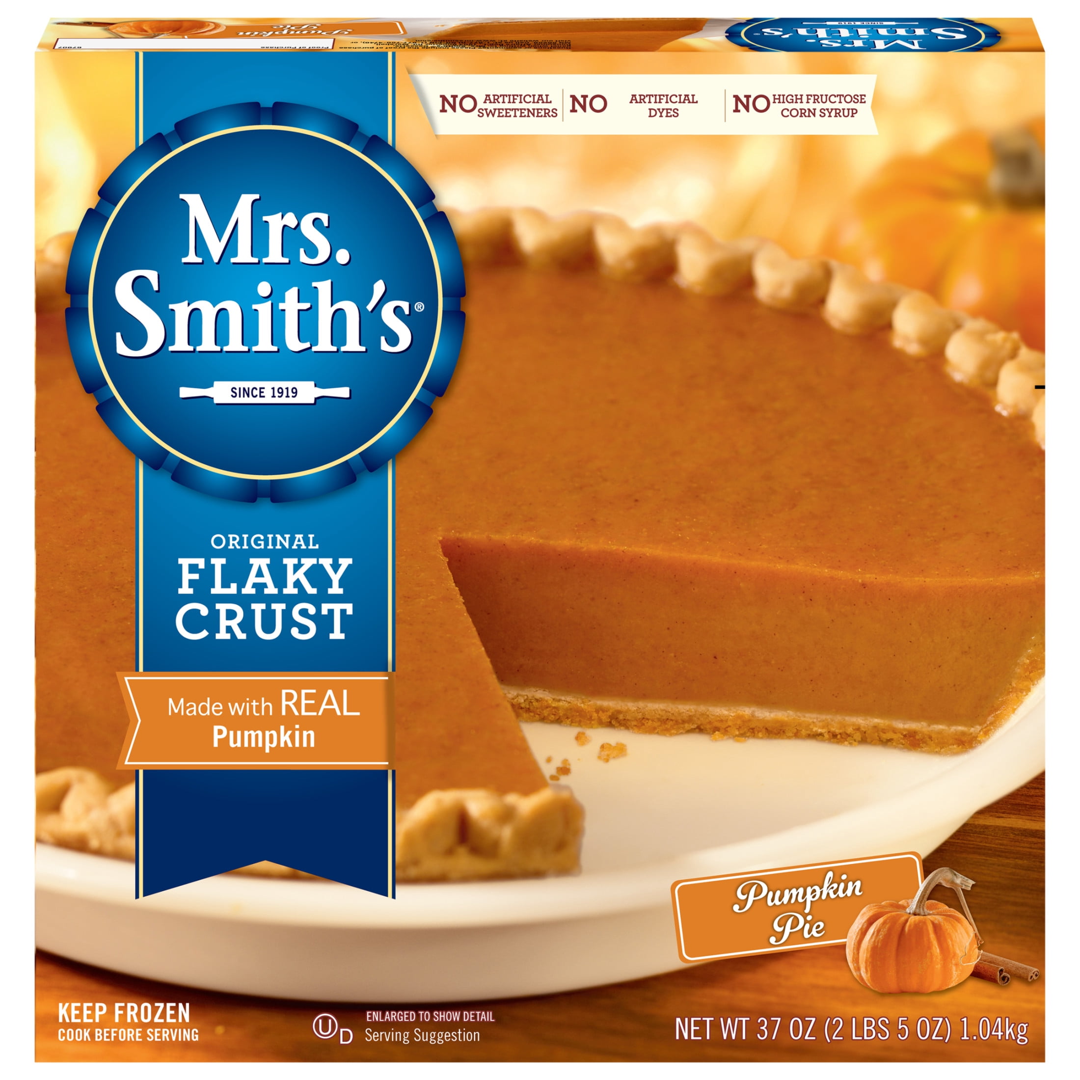 Mrs. Smith's Frozen Original Flaky Crust Pumpkin Pie, 37.01 oz