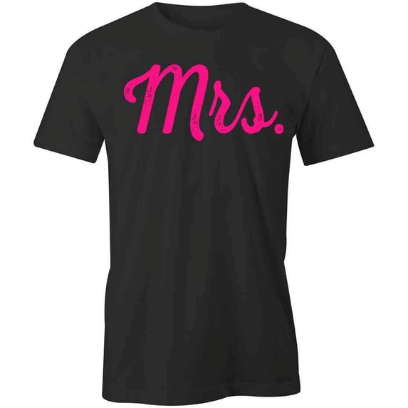Mrs. T-Shirt | Happily Married Black Tee Gift