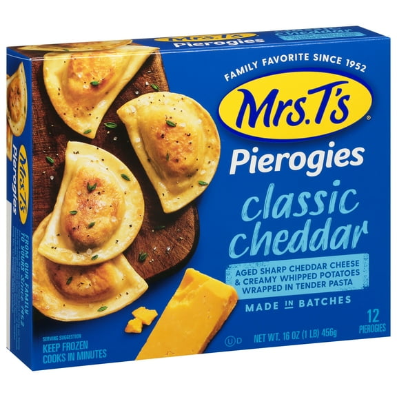 Mrs. T's Classic Cheddar Pierogies, 12ct, Frozen