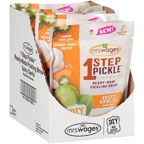 Mrs. Wages 1 Step Pickle ReadyMade Pickling Brine, Spicy Garlic, Pack