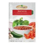 Mrs. Wages Mild Salsa Canning Mix | Easy-to-Use | Simple Homemade Salsa | Mild Spice Flavoring | Shelf Stable | 4 oz Packet