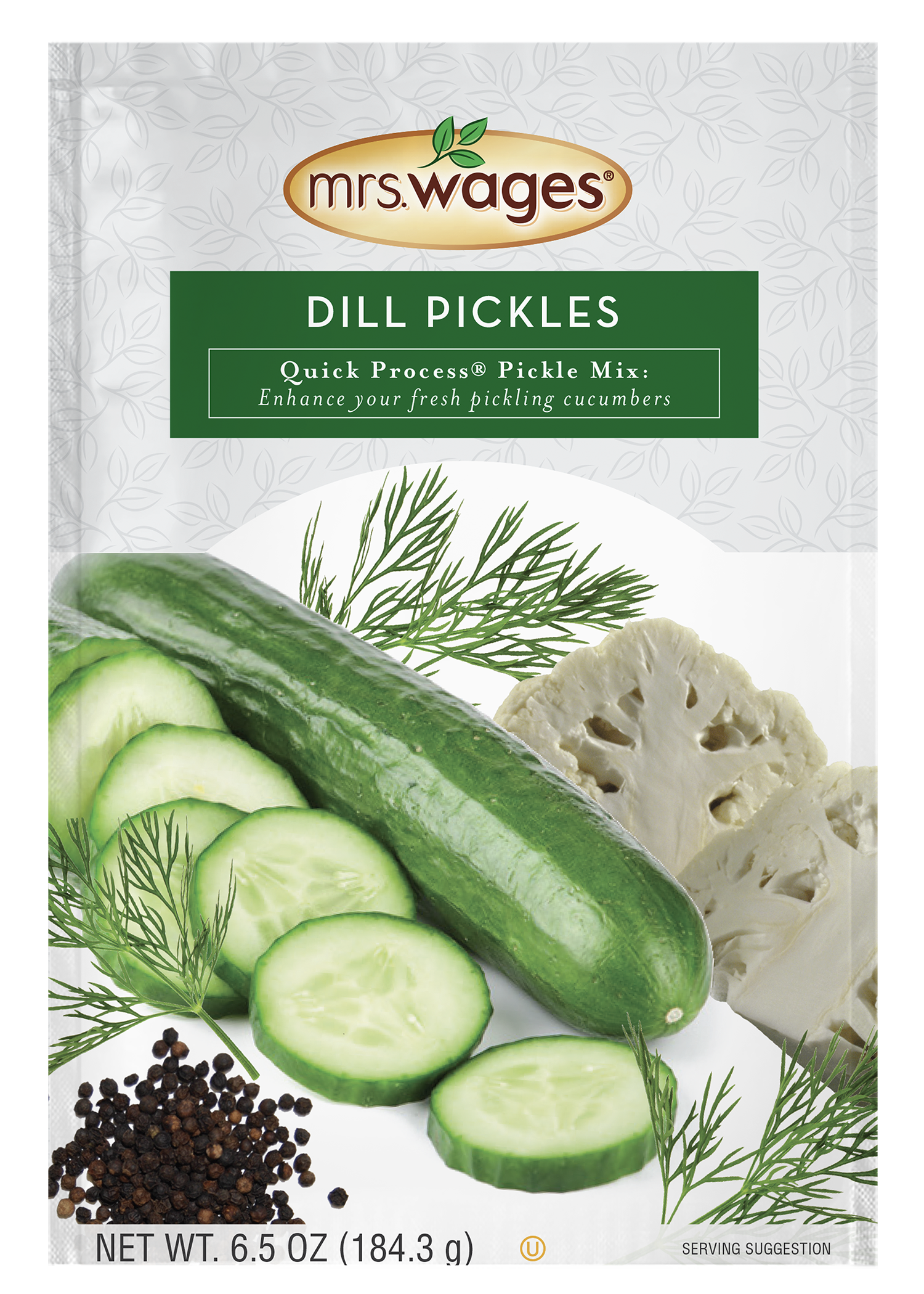 Mrs. Wages Dill Pickles Quick Process Pickle Mix, 6.5 oz Pouch