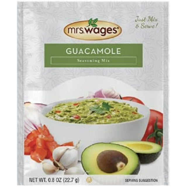 Mrs. Wages Guacamole Seasoning Mix, 0.8 Ounce (Pack Of 12)