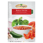 Mrs. Wages Homemade Salsa Mix, Canning Supplies for Home Canned Salsa, 4 oz Salsa Seasoning for Preserving Tomatoes
