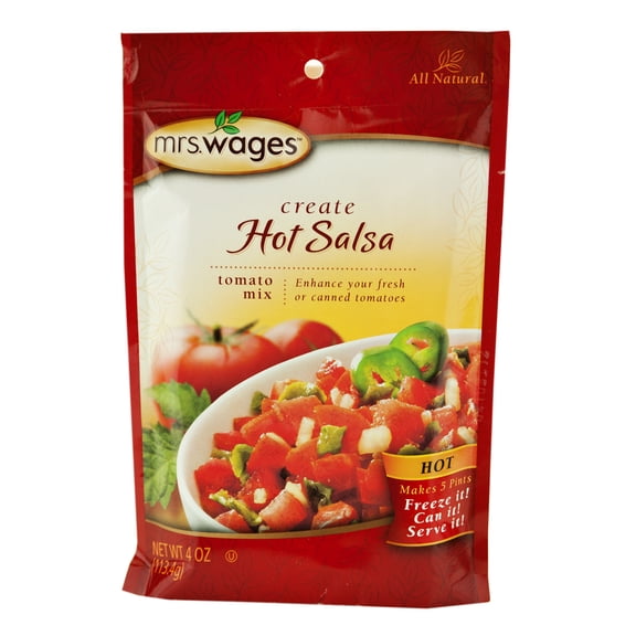 Mrs. Wages Hot Salsa Mix 4 oz. (6 Packets)