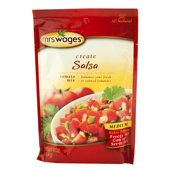 Mrs. Wages Medium Salsa Mix, 6-Pack 4 Ounce