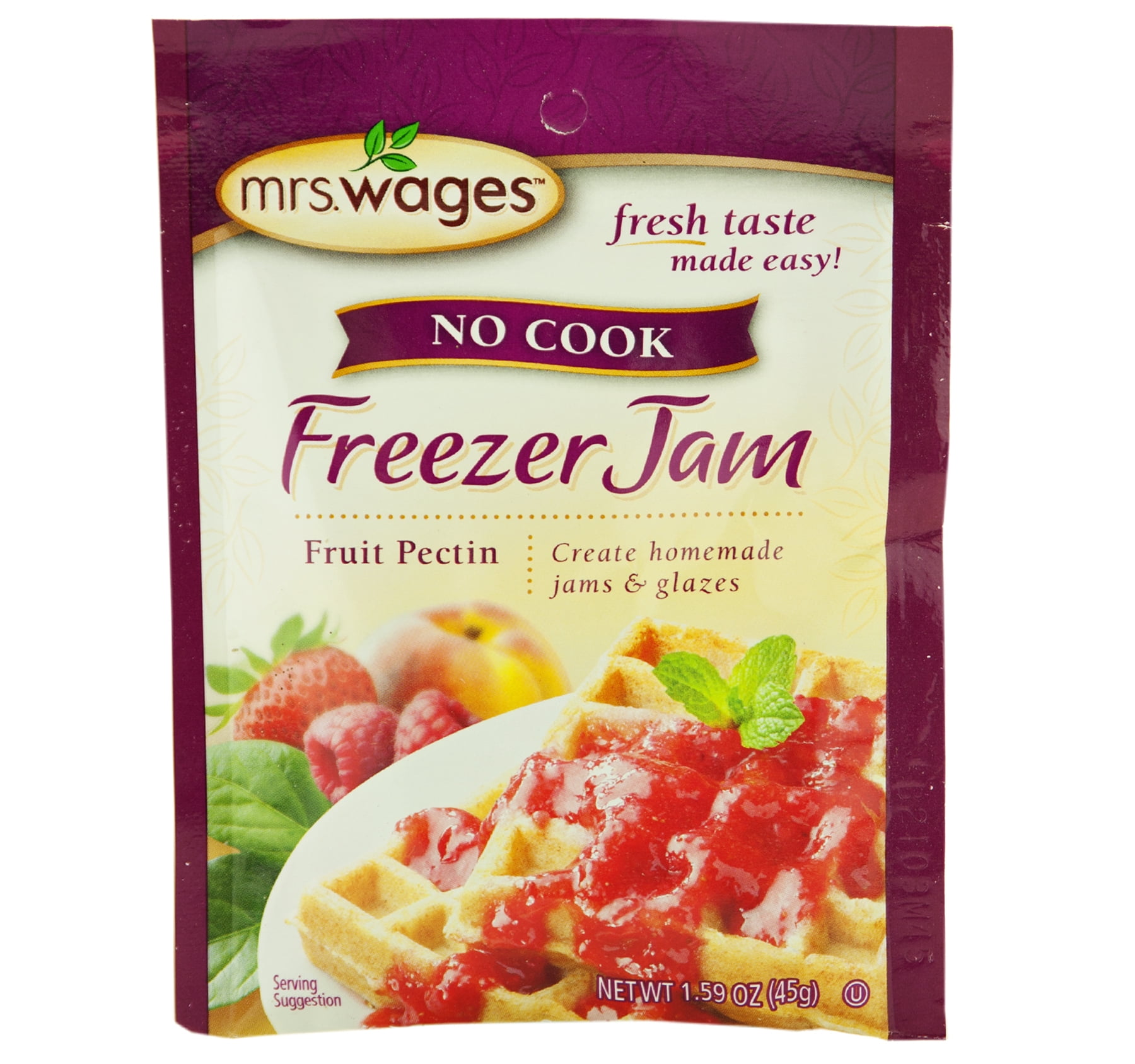 Mrs. Wages No Cook Freezer Jam Fruit Pectin 1.59 oz. (6 Packets)