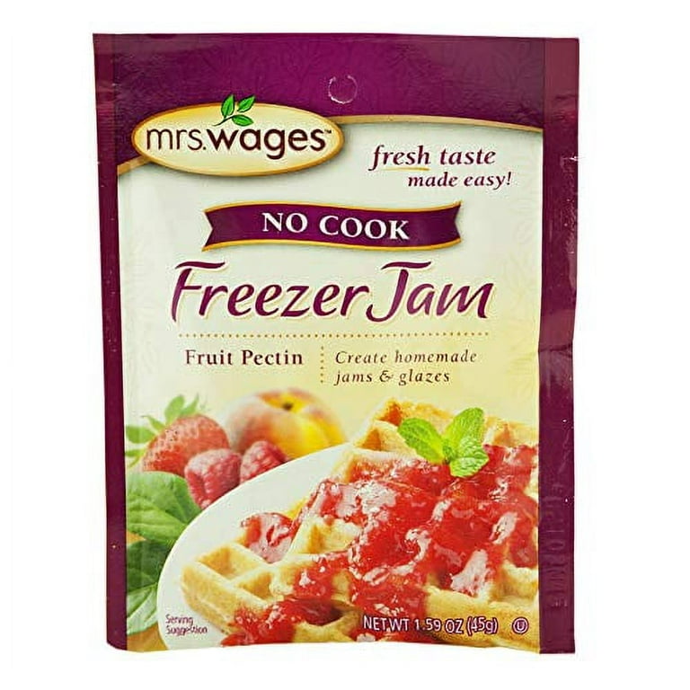 Mrs. Wages No Cook Freezer Jam Fruit Pectin- Four 1.59 oz. Packets