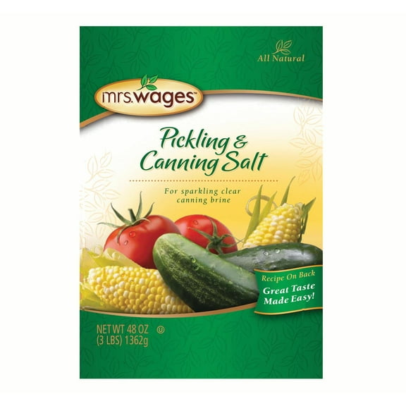 Mrs. Wages Pickling & Canning Salt 3 lbs. (1 Package)